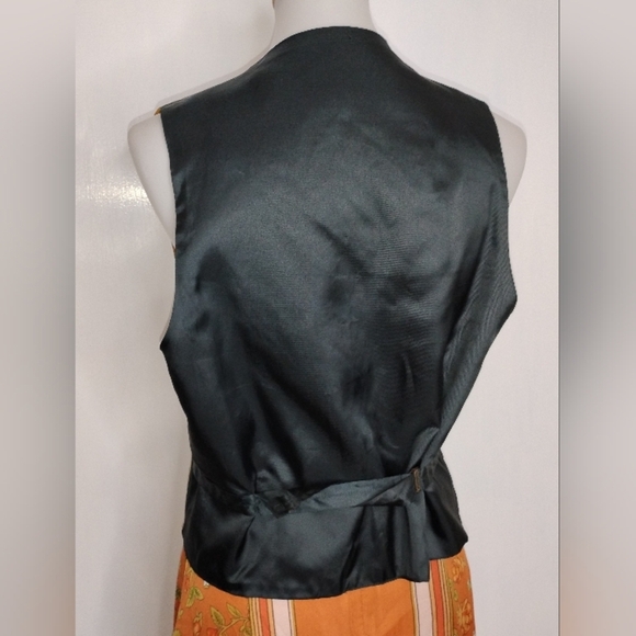 VINTAGE REVERSIBLE CORDUROY PAISLEY VEST - Picture 4 of 9